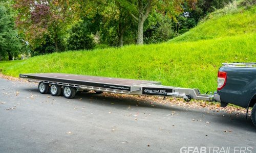GFAB Triple Axle Alloy Flat Deck Trailer - Front