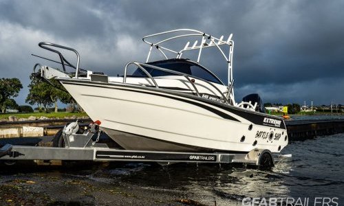 GFAB Alloy Small Boat Trailer - Launching Extreme 545 GFAB Alloy Small Boat Trailer - Launching Extreme 545